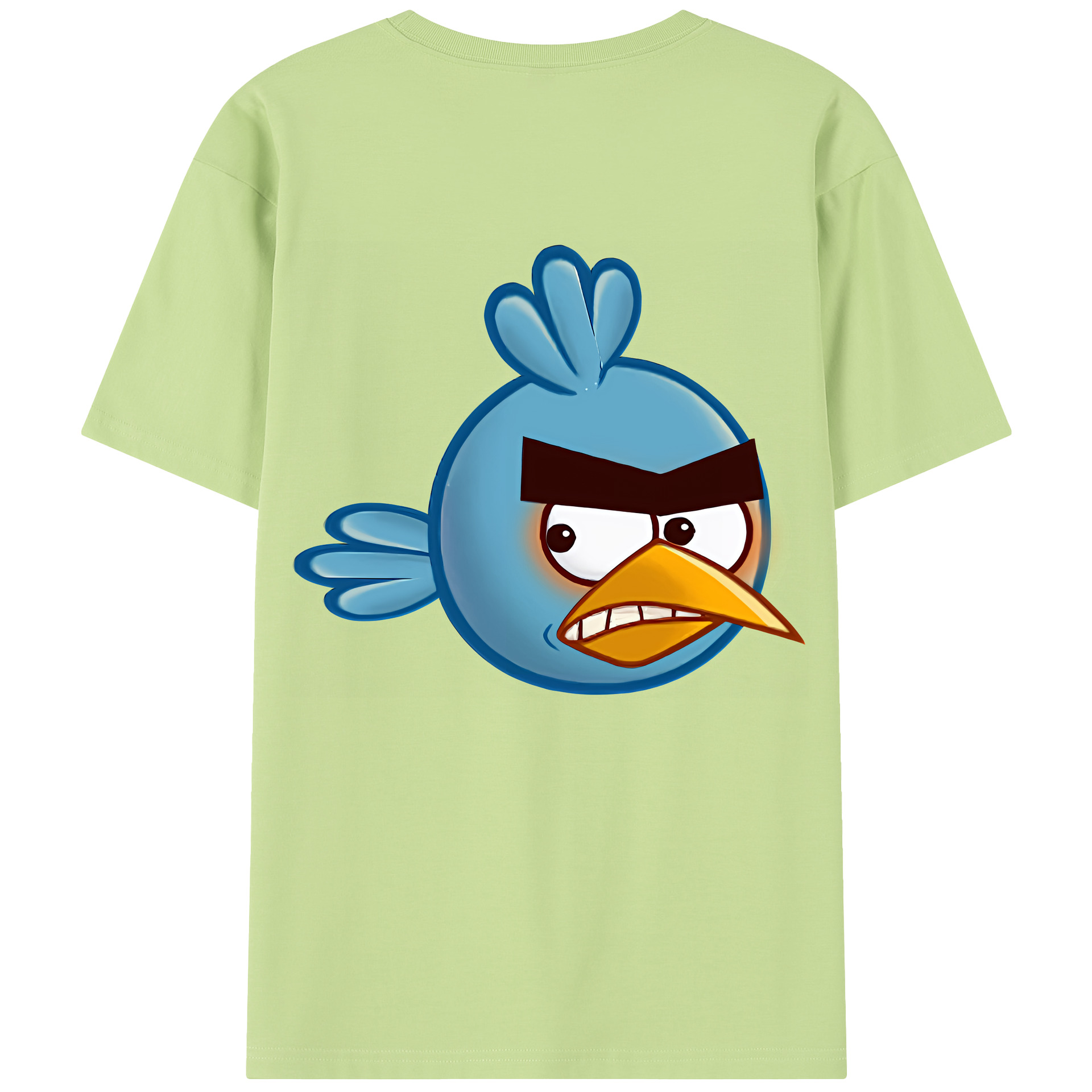 （画像用） Angry Birds アングリーバード 綿100％半袖Tシャツ（背面プリント）